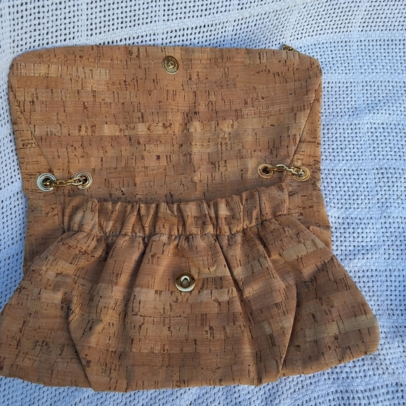 Natural Cork Marmi 80s shoulder flap bag - Picture 3 of 9